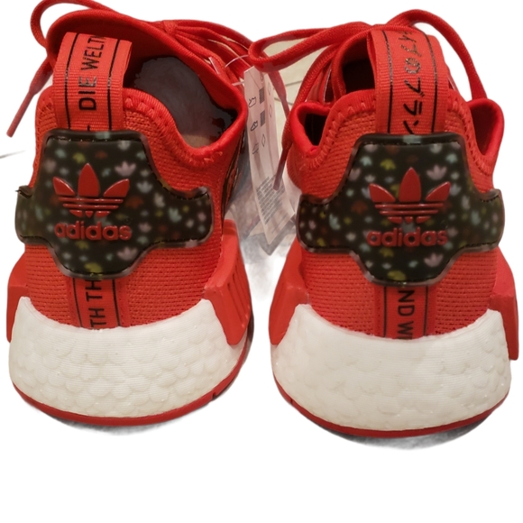 Adidas NMD R1 Women's Athletic Sneakers Red - Picture 14 of 16